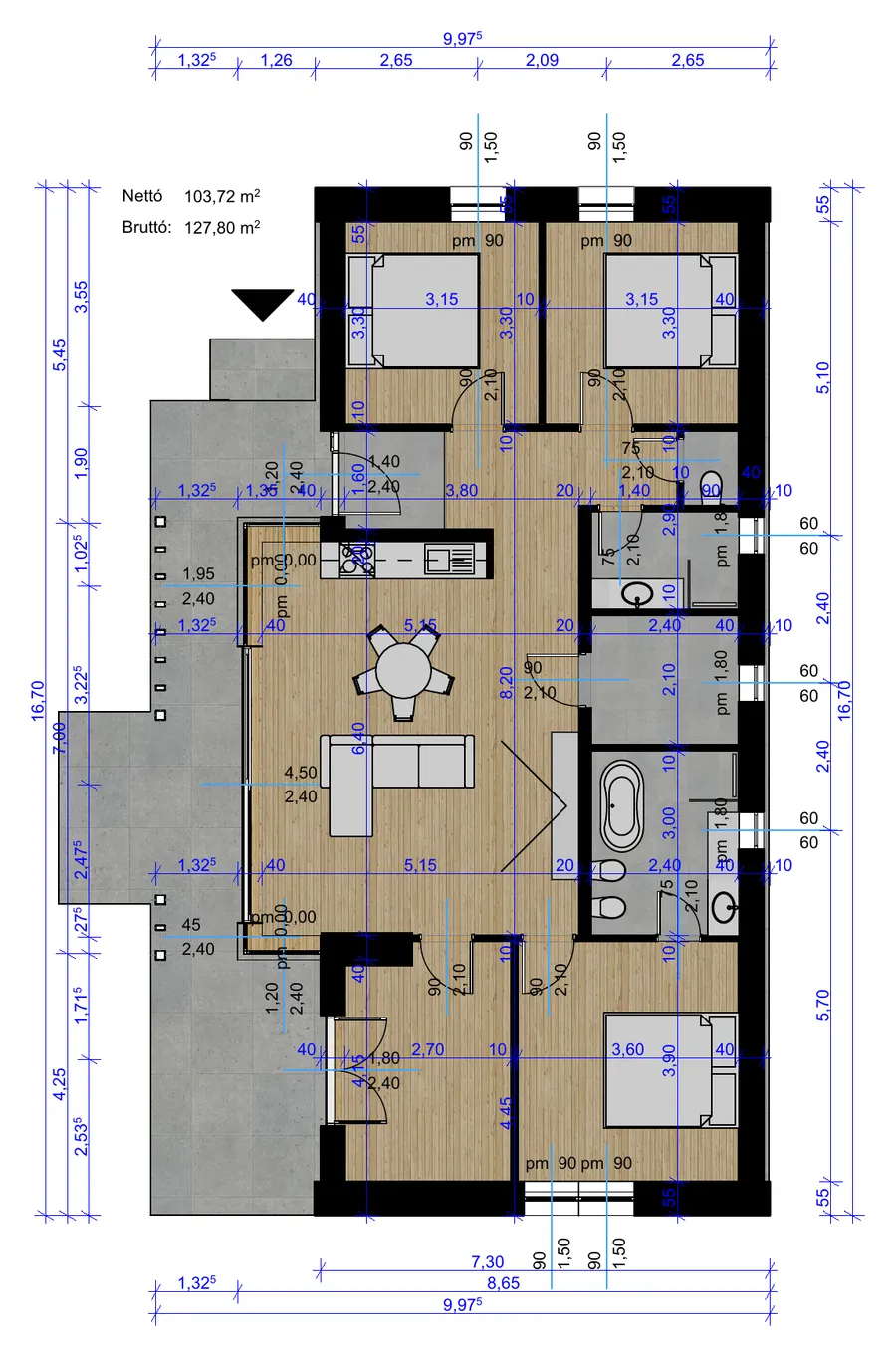 Grundriss Csenge: Csenge 103